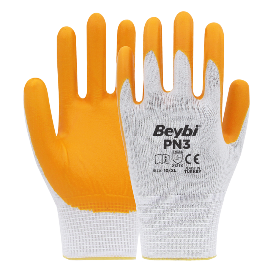 Beybi Pn3 Nitril Eldiven - Sarı